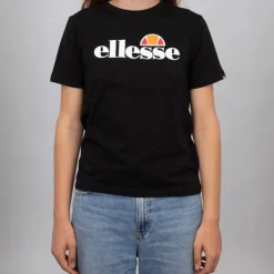 ELLESSE Tee shirt basique logo poitrine couleur unie Femme NOIR Online
