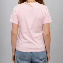 ELLESSE Tee shirt basique logo poitrine couleur unie Femme ROSE CLAIR Clearance