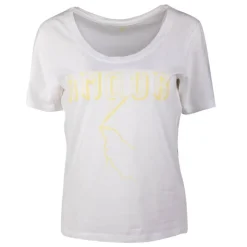 CORLEONE Tee shirt inscription amour jaune dora Femme BLANC Outlet