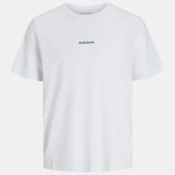 JACK & JONES Tee shirt mine col rond motif soleil levant Homme BLANC Discount