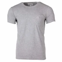 CERRUTI Tee shirt brodé uni Homme GRIS CLAIR New