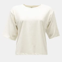 JDY Tee shirt chiné fils dorés kallas Femme BLANC ECRU Discount