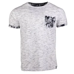 BLAGGIO Tee shirt chiné monzac avec poche Homme BLANC Best