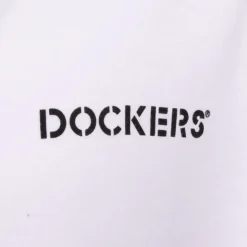 DOCKERS Tee shirt classique coton logo imprimé Homme BLANC Sale