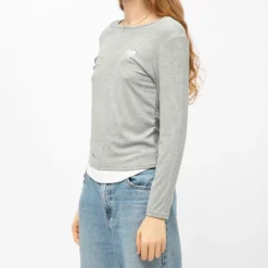 BURTON OF LONDON Tee shirt col bateau aliona avec zip noeud brodé Femme GRIS CLAIR Best