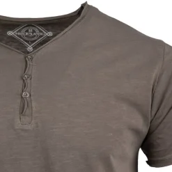 BLAGGIO Tee shirt col boutonné mattew Homme KAKI