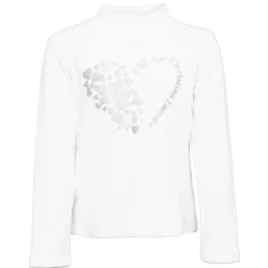 CXL BY CHRISTIAN LACROIX Tee shirt col montant imprimé coeur et paillettes Enfant BLANC Clearance