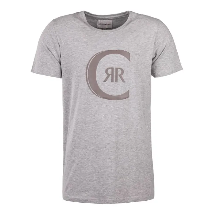 CERRUTI Tee shirt col rond avec logo arco Homme GRIS CLAIR Best