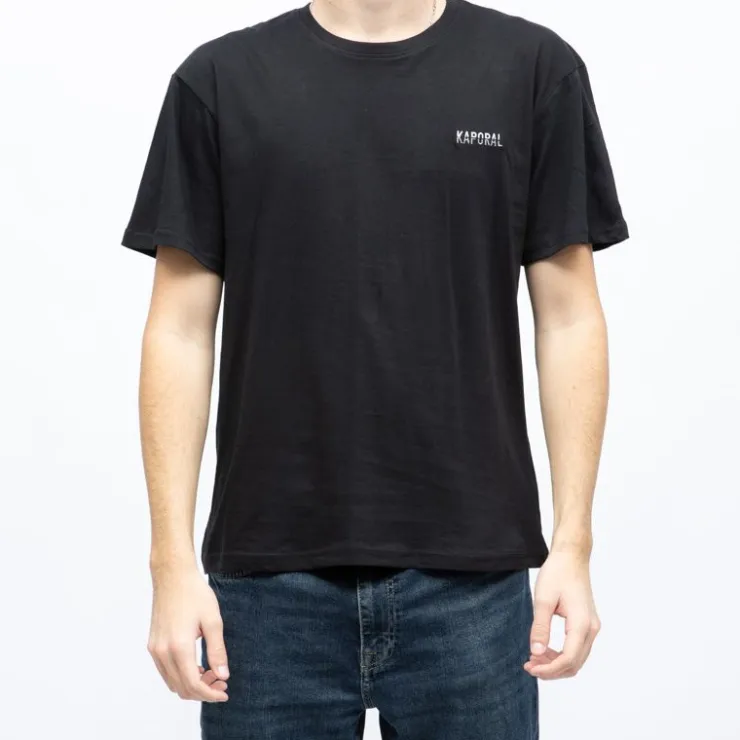 KAPORAL Tee shirt col rond liliam coton Homme NOIR Hot