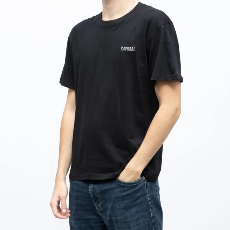 KAPORAL Tee shirt col rond liliam coton Homme NOIR Hot