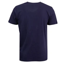 PIERRE CARDIN Tee shirt col rond signature poitrine Homme BLEU FONCE
