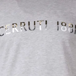 CERRUTI Tee shirt col rond Trapani Homme GRIS CLAIR Discount
