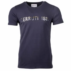 CERRUTI Tee shirt col rond Trapani Homme BLEU FONCE Hot