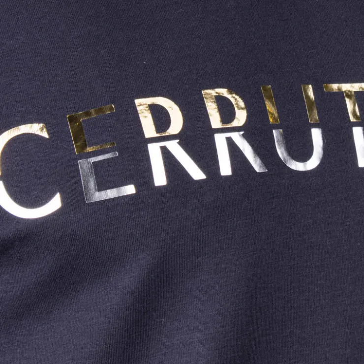 CERRUTI Tee shirt col rond Trapani Homme BLEU FONCE Hot