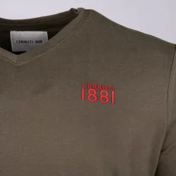 CERRUTI Tee shirt col v biasca Homme KAKI Online