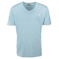 LEE COOPER Tee shirt col v canard poitrine travis Homme BLEU CLAIR