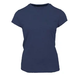 BILL TORNADE Tee shirt col v coupe classique coton Femme BLEU FONCE Sale