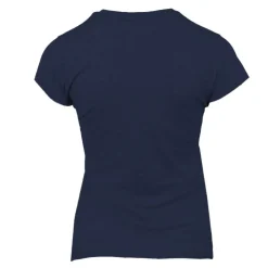 BILL TORNADE Tee shirt col v coupe classique coton Femme BLEU FONCE Sale