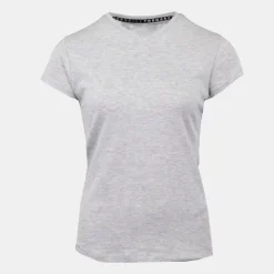 BILL TORNADE Tee shirt col v coupe classique coton Femme GRIS CLAIR Online