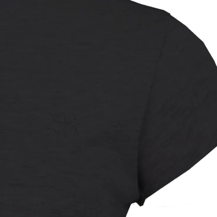 BILL TORNADE Tee shirt col v coupe classique coton Femme NOIR Hot