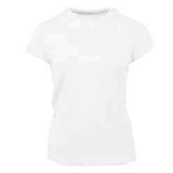 BILL TORNADE Tee shirt col v coupe classique coton Femme BLANC Outlet