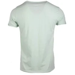 BLAGGIO Tee shirt col v en coton uni myke-b Homme VERT CLAIR Online