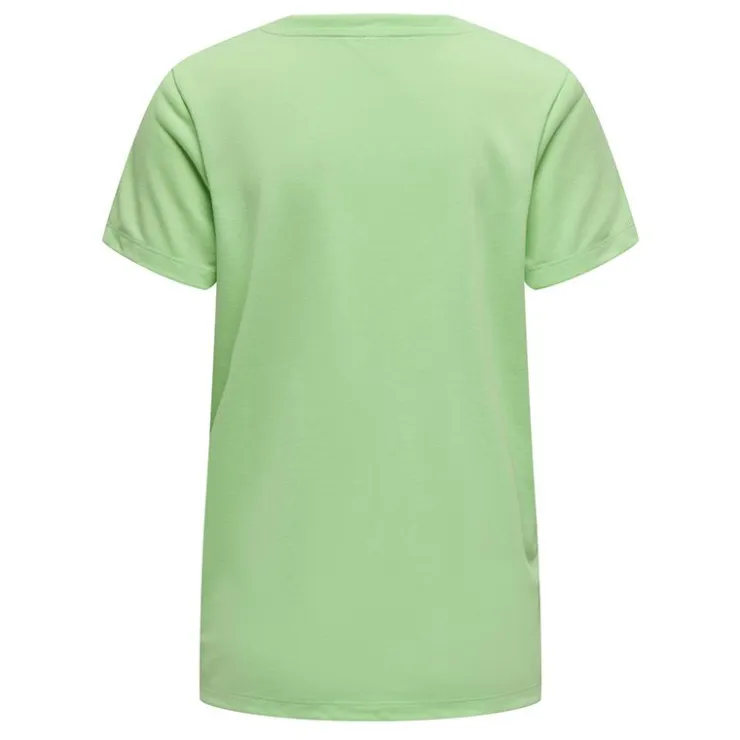 ONLY Tee shirt col V Femme VERT Clearance