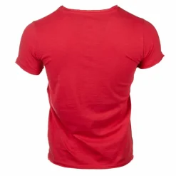BLAGGIO Tee shirt col v Homme ROUGE