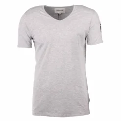 CERRUTI Tee shirt col v sabbione Homme GRIS CLAIR New