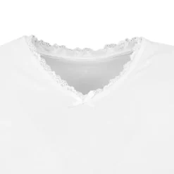 CHANTAL THOMASS Tee shirt col v venezia avec dentelle Femme BLANC Best