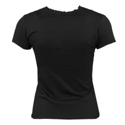 CHANTAL THOMASS Tee shirt col v venezia avec dentelle Femme NOIR Sale