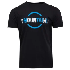 BEST MOUNTAIN Tee shirt coton à imprimé Homme NOIR Discount