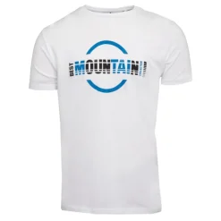 BEST MOUNTAIN Tee shirt coton à imprimé Homme BLANC Sale