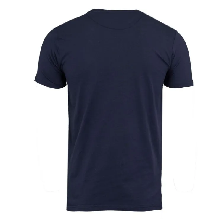BEST MOUNTAIN Tee shirt coton basique imprimé textuel Homme BLEU FONCE Hot