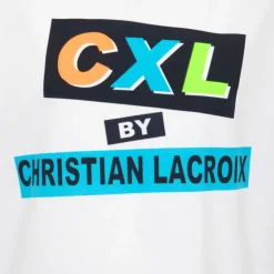 CXL BY CHRISTIAN LACROIX Tee shirt coton basique imprimé texte avec Enfant BLANC Clearance