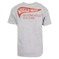WHEELS AND WAVES Tee shirt coton col rond avec logo imprimé Homme GRIS Best