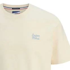 JACK & JONES Tee shirt coton collab la Boulisterie imprimé texte Homme BLANC ECRU Best