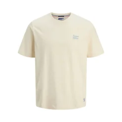 JACK & JONES Tee shirt coton collab la Boulisterie imprimé texte Homme BLANC ECRU Best