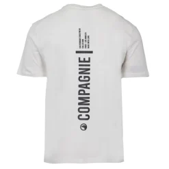 COMPAGNIE DE CALIFORNIE Tee shirt coton imprimé grand logo dos Homme BLANC ECRU