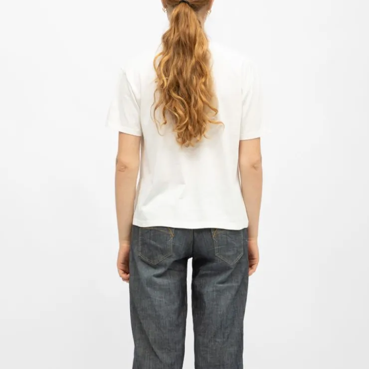 DEELUXE 74 Tee shirt crème imprimé tigre Femme BLANC ECRU New