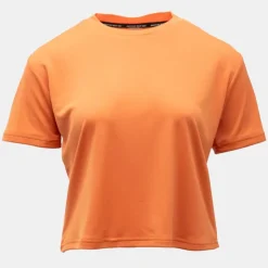 ROSSIGNOL Tee shirt crop top de sport technique manches courtes Femme ORANGE