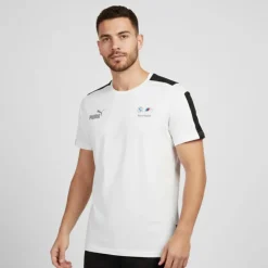 PUMA Tee shirt de sport bande noire col rond Homme BLANC Clearance