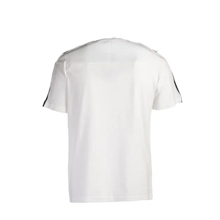 PUMA Tee shirt de sport bande noire col rond Homme BLANC Clearance