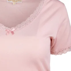 JEAN-LOUIS SCHERRER Tee shirt dentelle coton moyra Femme ROSE Best