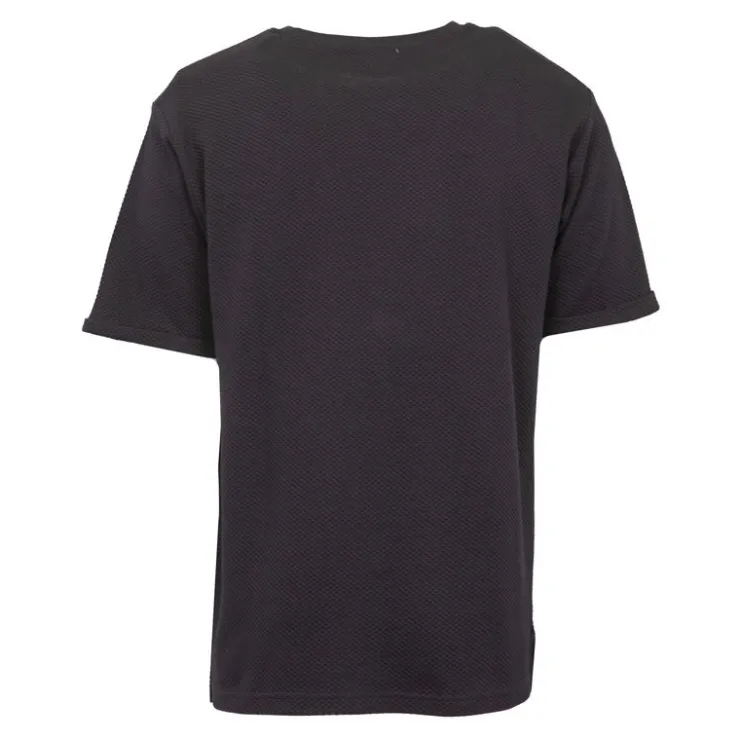 GIANFRANCO FERRE Tee shirt en coton texturé logo brodé Homme NOIR