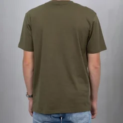 ELLESSE Tee shirt grand logo regular col rond Homme KAKI Discount