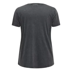 ONLY CARMAKOMA Tee shirt gris en coton biologique à motif éclair Femme GRIS FONCE Outlet