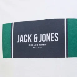 JACK & JONES Tee shirt hayato coton manches courtes regular fit Homme BLANC Online