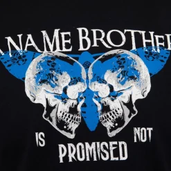 PANAME BROTHERS Tee shirt illustration têtes de mort et papillon en coton Homme NOIR Best