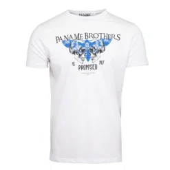 PANAME BROTHERS Tee shirt illustration têtes de mort et papillon en coton Homme BLANC Outlet